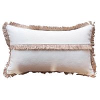 Pack de 02 Fundas De Cojin con detalles en yute 30x50cm md14