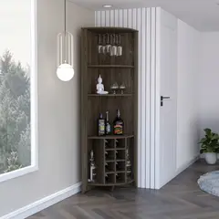 TUHOME - Bar Esquinero Essential Coñac 180X49X49 Cm