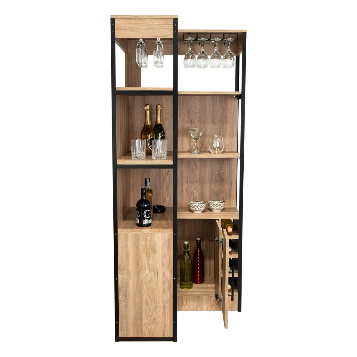 TUHOME - Bar Esquinero 1 Puerta 8 Botelleros Fm-005C - Cafe Claro