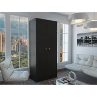 Bar Alto Malbec 2 Puertas Amplio Espacio Wengue Con Portacopas