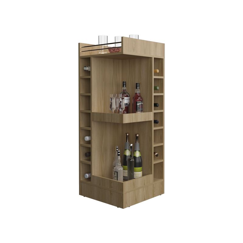 TUHOME - Bar Bajo Esquinero Lyman 14 Botelleros Fresno
