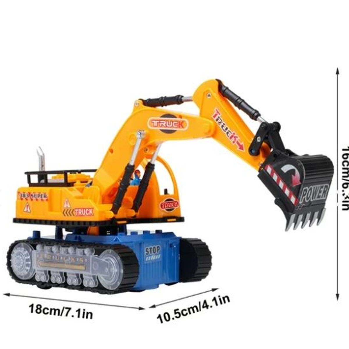 GENERICO - Retroexcavadora Con Luz y Sonido Pequena