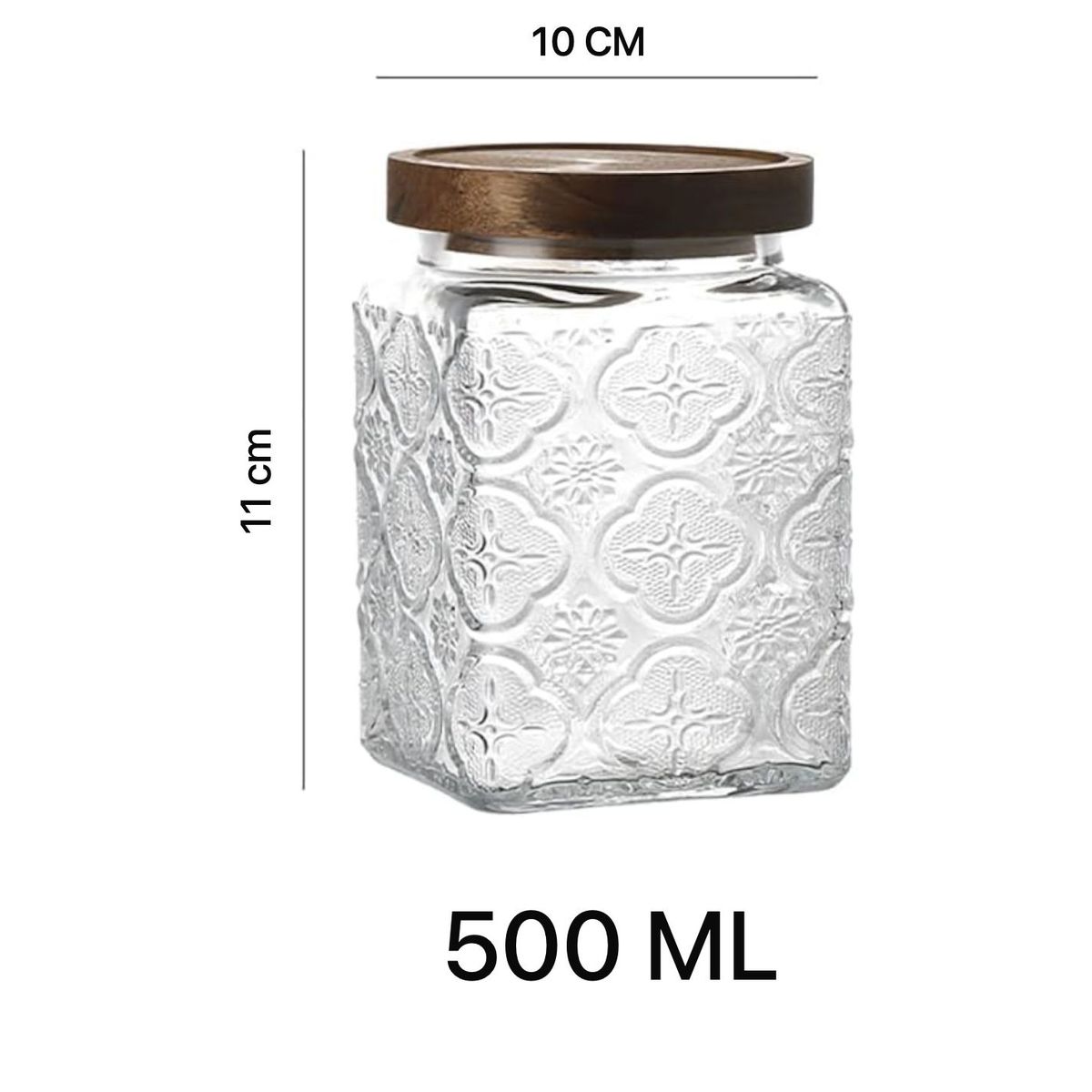 OEM - Frasco De Vidrio Tarro Cocina Caramelero Bombonero Vidrio Cua