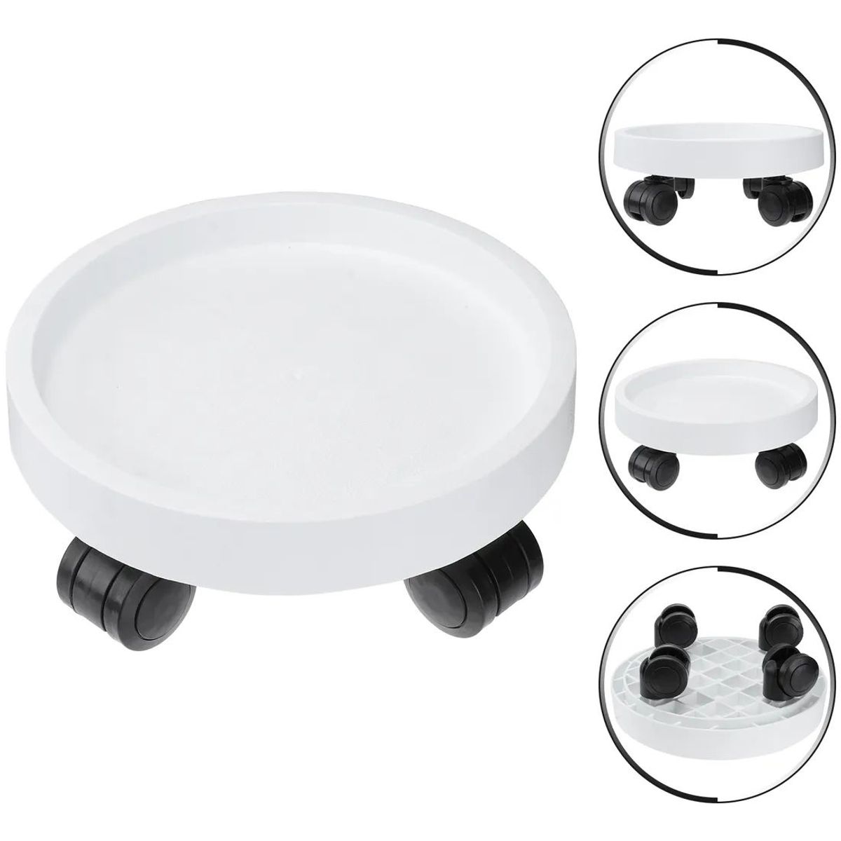 OEM - Macetero Porta Maceta Bandeja Para Maceta Con Ruedas 28cm