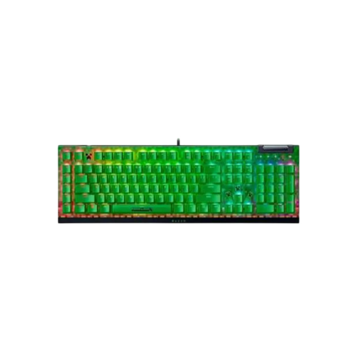 RAZER - Razer BlackWidow V4 X Teclado Mecánico Gamer RGB Minecraft Edition, Switches Green, Ingles