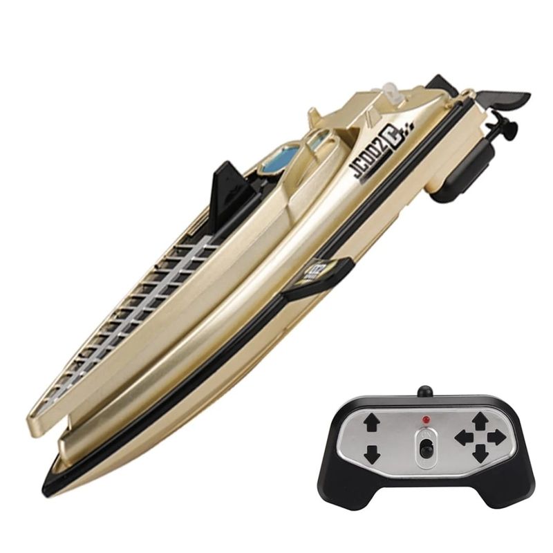 GENERICO - Lancha Control Remoto Mini Bote Batería recargable Dorado