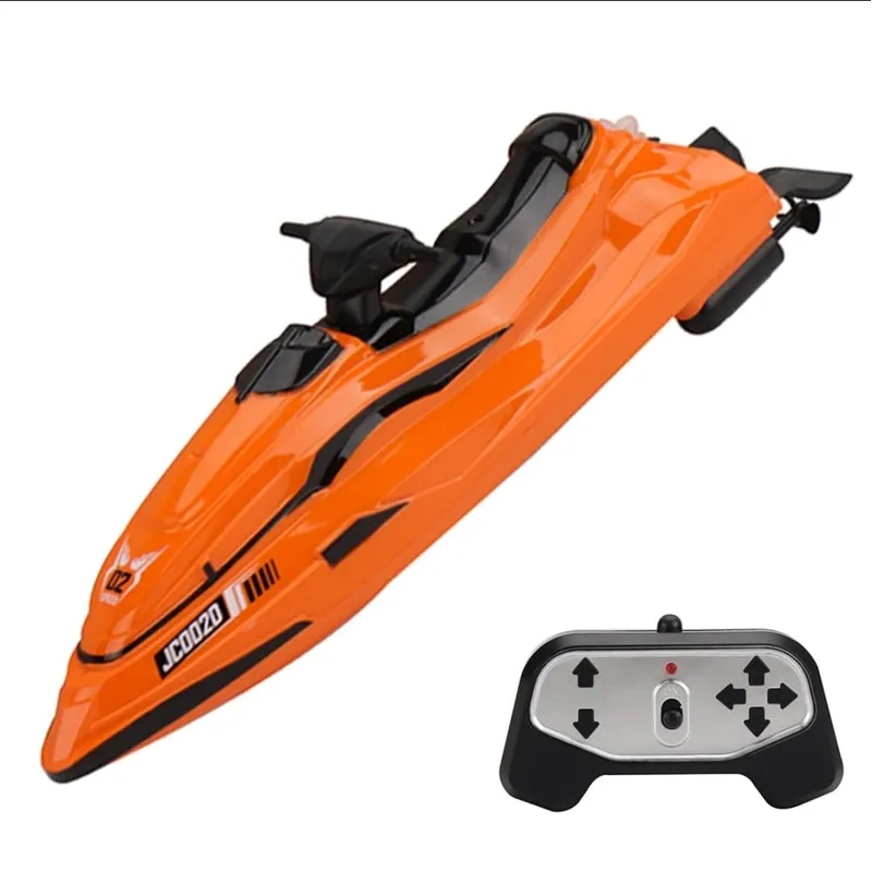 GENERICO - Lancha Control Remoto Mini moto de agua 2,4 Bateria Naranja