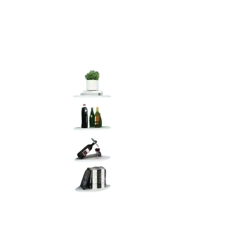 GENERICO - Repisa Esquinero Estante Flotante 4 Niveles Mdf Blanco SKU: :TN2000