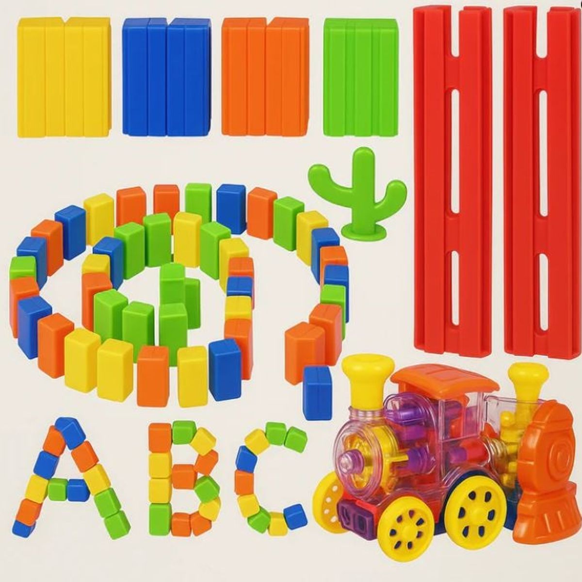 GENERICO - Tren Domino Didactico Juguete