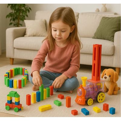 Imagen 2 del producto Tren Domino Didactico Juguete