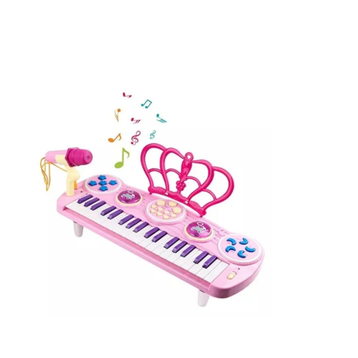 GENERICO - Teclado Piano Para Niños Little Musician Rosa 3707a SKU TN