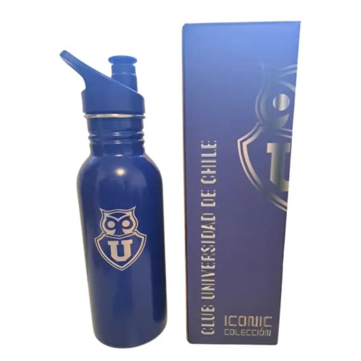 TITANIO - Botella Metálica Termica U de Chile 600 Ml