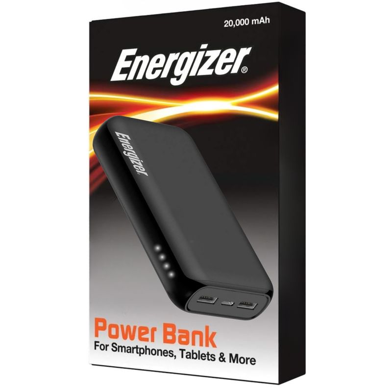 ENERGIZER - Powerbank ENERGIZER Multipuertos 20000MaH Apto para vuelos