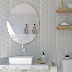 TUHOME - Espejo Ovalado Ferrara 80x61 Cm