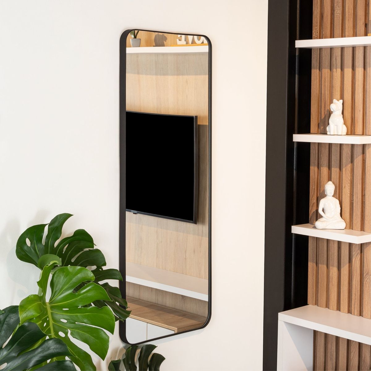 TUHOME - Espejo Rectangular 120x45x3.8 cm