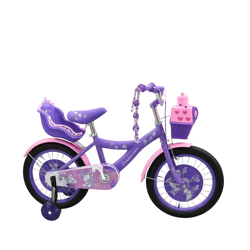 GENERICO - Bicicleta Aro 20 Infantil Ruedas De Aprendizaje Niñas108mora