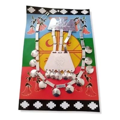 Generico Traje Tipico Mapuche Niña Talla 6 Con Accesorios