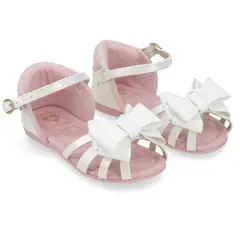 MOLEKINHA - Sandalias Niñas Blanco Rosado