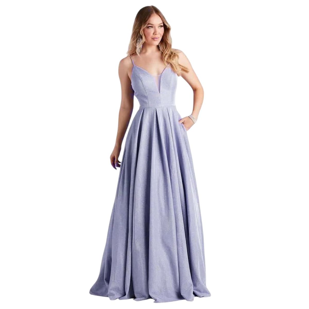 LUNA - Vestido De Fiesta Anahi Con Brillos