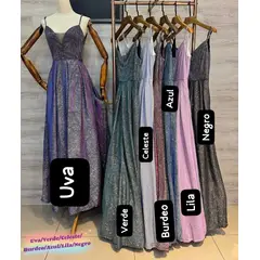 LUNA - Vestido De Fiesta Anahi Con Brillos