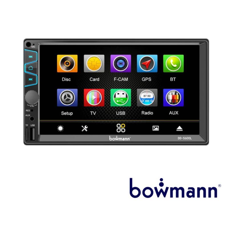 BOWMANN - RADIO PARA AUTO Bowmann -5600L PANTALLA TACTIL 7" 7 COLORES