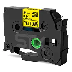 GENERICO - Cinta Amarilla Tze-651 Para Rotuladora Brother 24mm X 8m