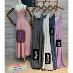 LUNA - Vestido Con Brillos De Fiesta Asia