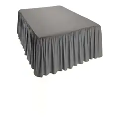 GENERICO - FALDON DE CAMA SIN FUNDA PLAZA Y MEDIA GRIS