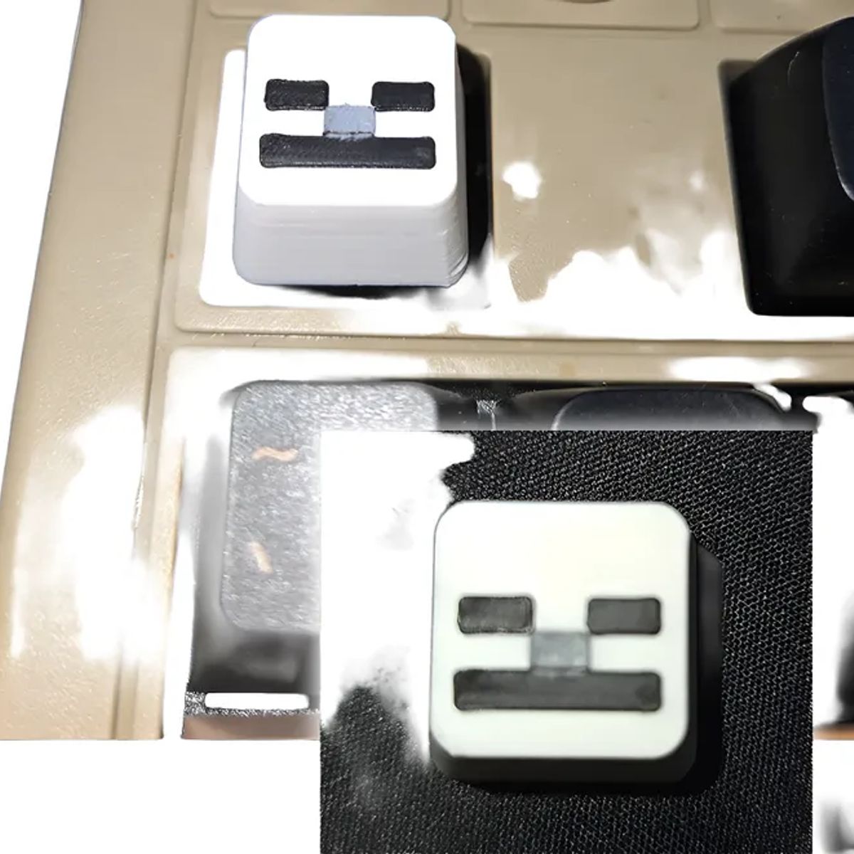GENERICO - Keycap -  Esqueleto Minecraft