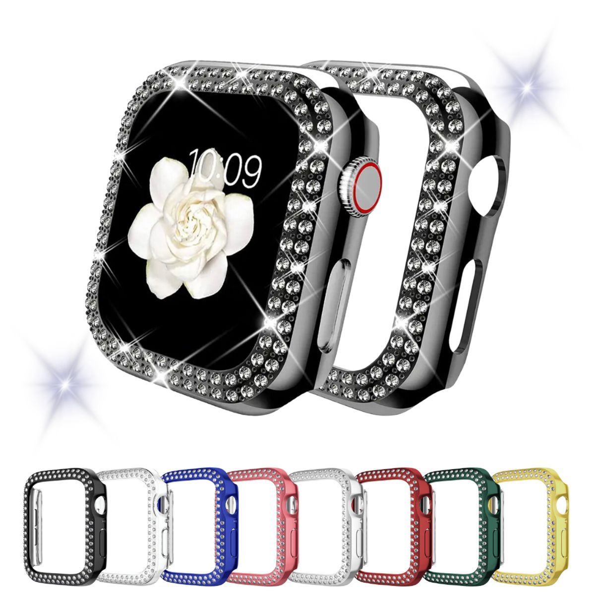 GENERICO - Protector Bumper Diamante Para Apple Watch 40 mm