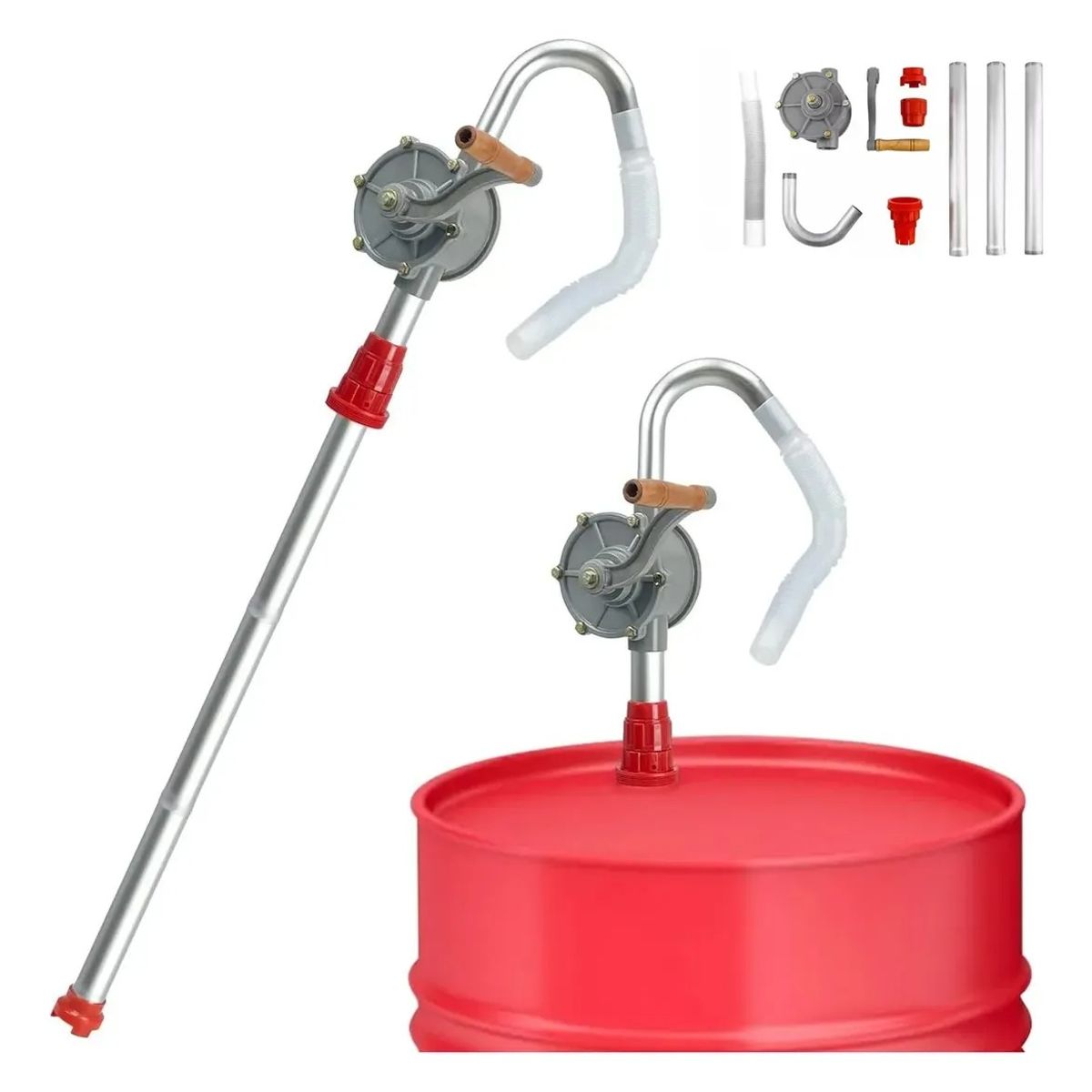 GENERICO - Bomba Rotativa Manual Extractor Aceite Y Fluidos