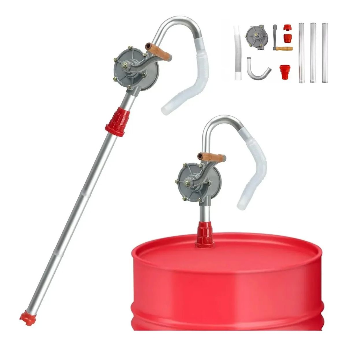 GENERICO - Bomba Rotativa Manual Extractor Aceite Y Fluidos