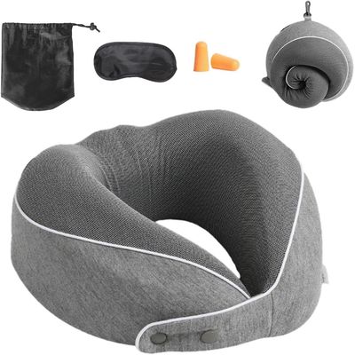 Imagen 2 del producto Gris Almohada De Cuello Para Viaje Trabajo