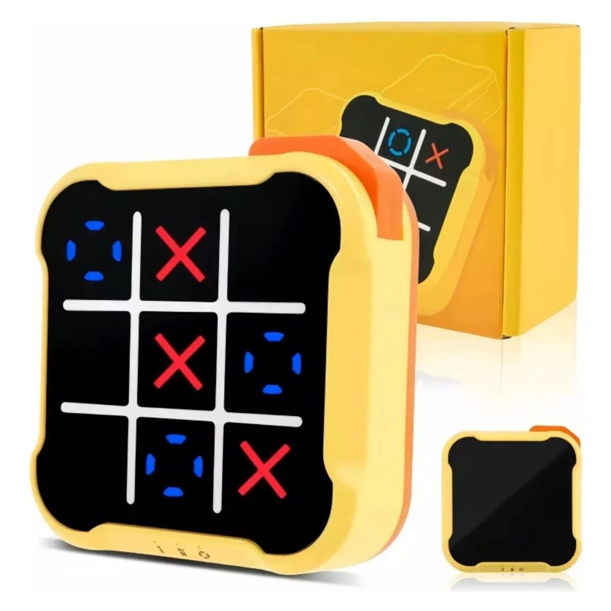 GENERICO - Juego de GATO electrónicos de mesa Tic-Tac-Toe amarillo para niños wym