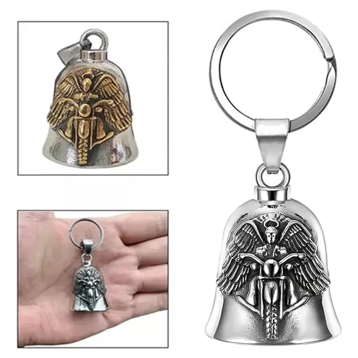 KUANGYE - Campana Biker Amuleto Motos Guardian Bell Proteccion Regalo