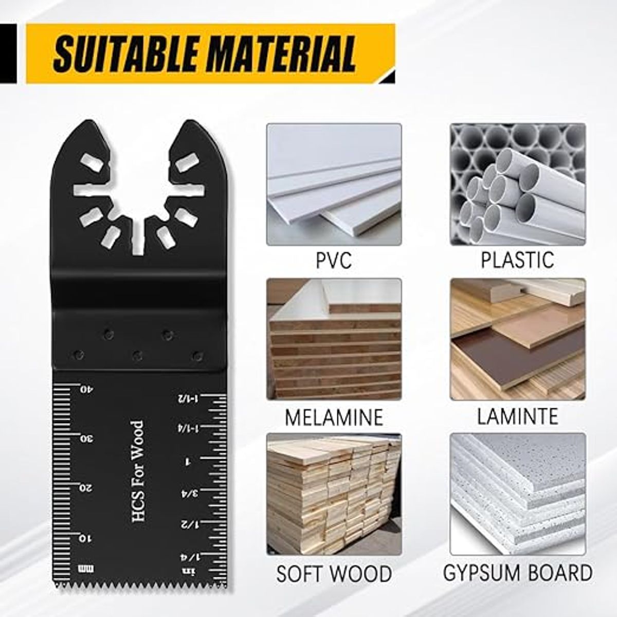 ATURE - Pack 20 De Cuchillas De Corte De 32 Mm Para Sierra Universal