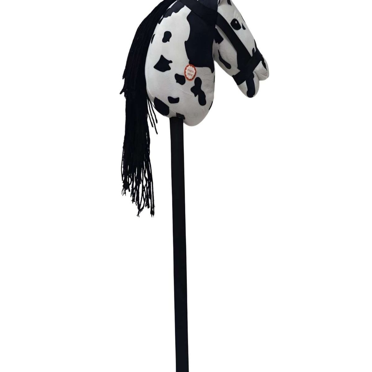 GENERICO - Caballo de Madera Con Sonido Blanco con Manchas