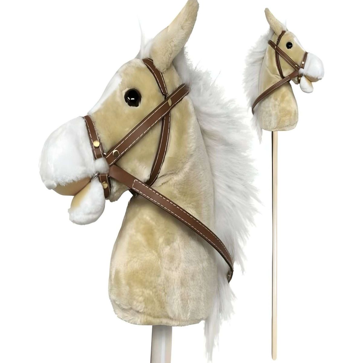 GENERICO - Caballo Bastón de Madera con Sonido Beige