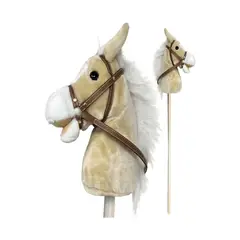GENERICO - Caballo Bastón de Madera con Sonido Beige