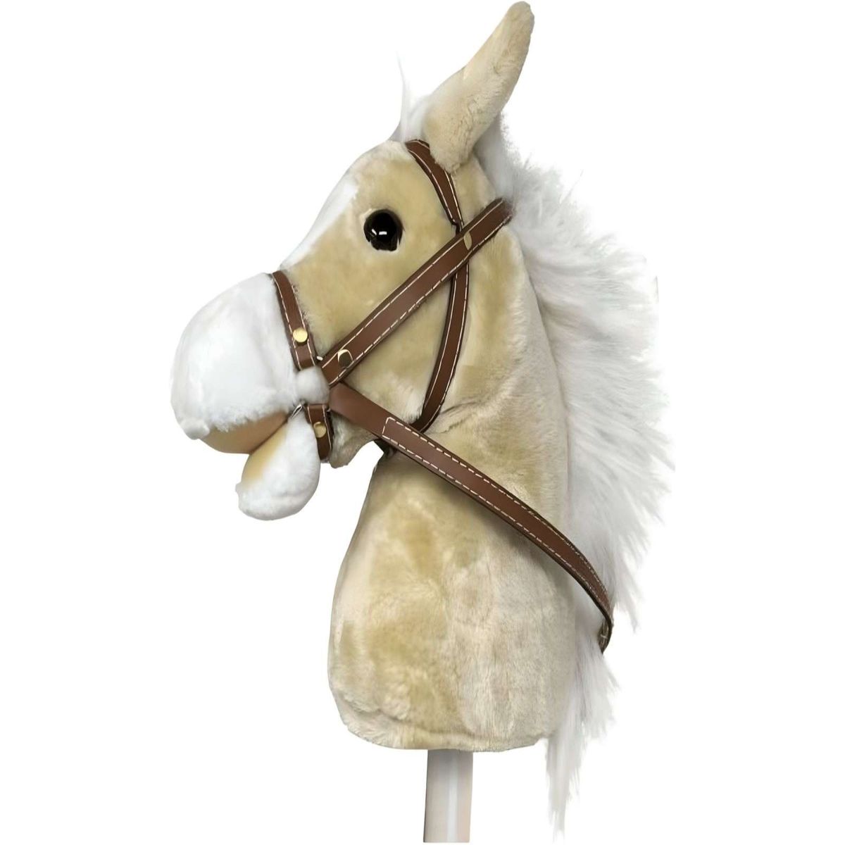 GENERICO - Caballo Bastón de Madera con Sonido Beige