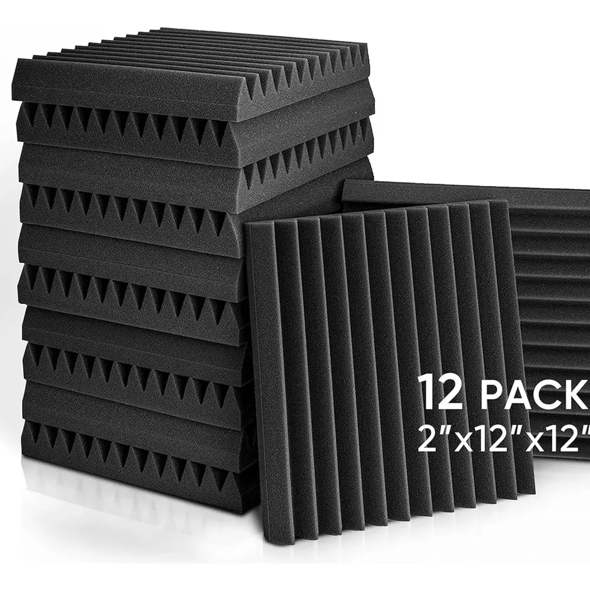 KUANGYE - 12x Espuma Acústica Aislante Alta Calidad 30x30x25cm