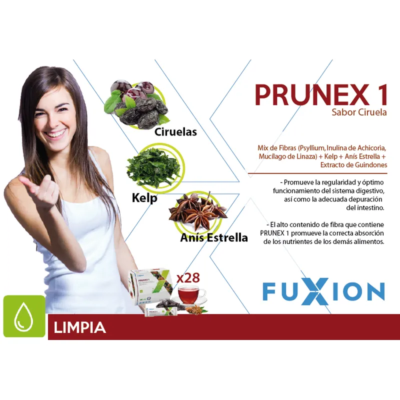 GENERICO - Prunex1 de Fuxion desintoxicante y limpieza de colon