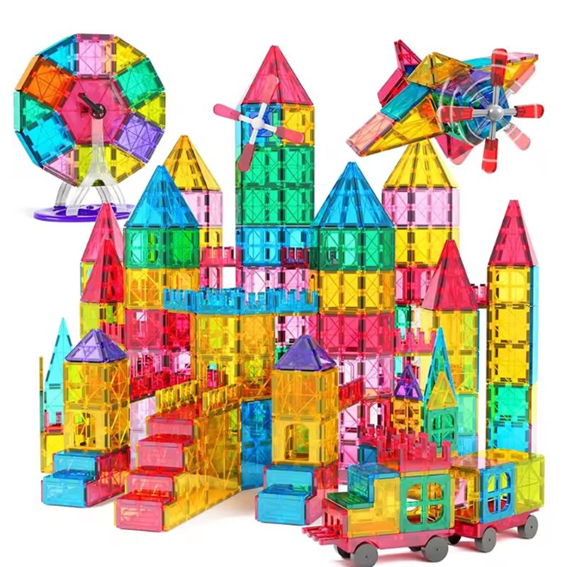 BRO TOUMI - Set 40 Bloques De Construcción Magnéticos Azulejos Imán 3d
