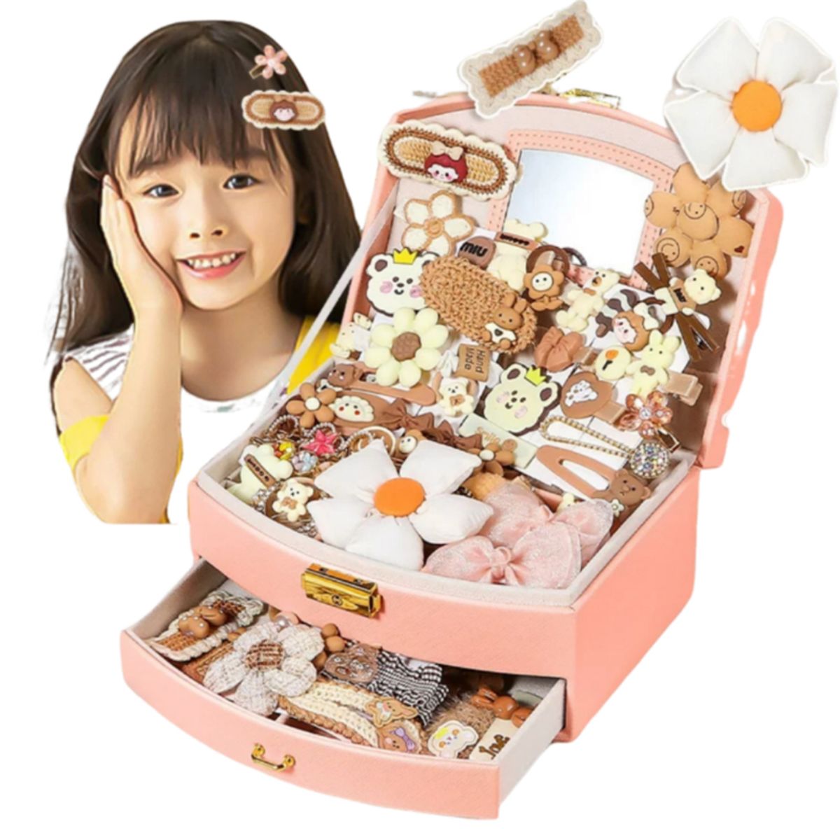 BRO TOUMI - Set 134 Accesorios Cabello Con Horquillas Y Diademas Para Dama