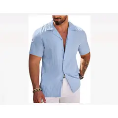 XPRESS RECHARGE - Camisa manga corta lino de buena calidad
