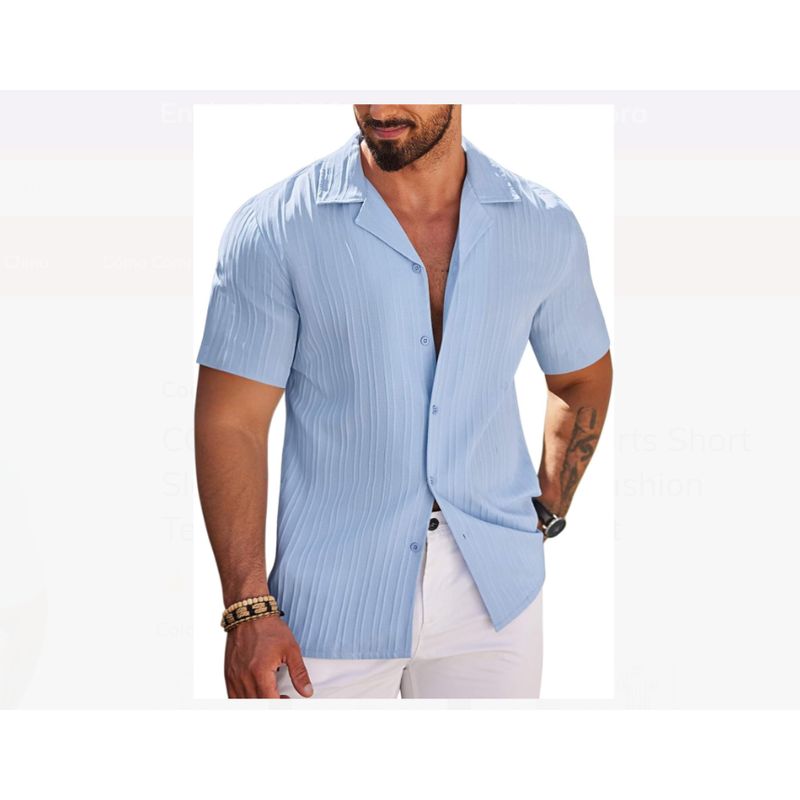 XPRESS RECHARGE - camisa manga corta lino de buena calidad