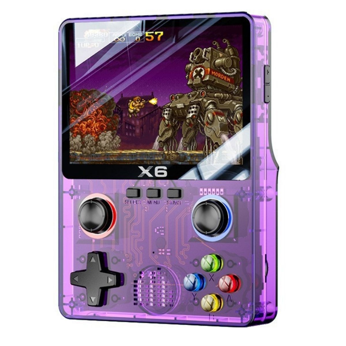 BRO TOUMI - Consola Portatil Retro Game X6 32G Morado