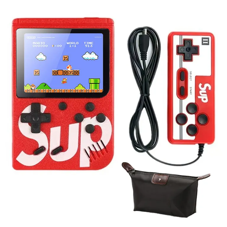 BRO TOUMI Consola de videojuegos SUP 3" 400 in 1 Juegos - Rojo