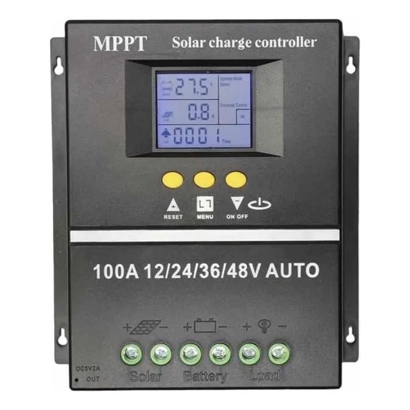 VERCI - Controlador Regulador Carga Solar 12243648 Vol Mppt 100 A