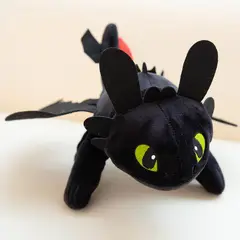 GENERICO - Peluche Chimuelo Como Entrenar A Tu Dragón 30 Cm Largo Nuevo Chimuelo